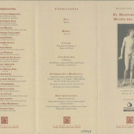 El desnudo en el Museo del Prado : octubre de 1997 - marzo de 1998 / Amigos del Museo del Prado.
