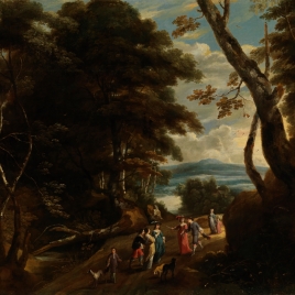 Conversación en un bosque