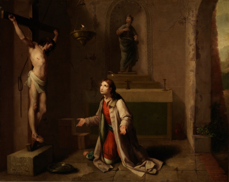 Imagen de la obra: "San Francisco orando ante el Cristo de San Damián"