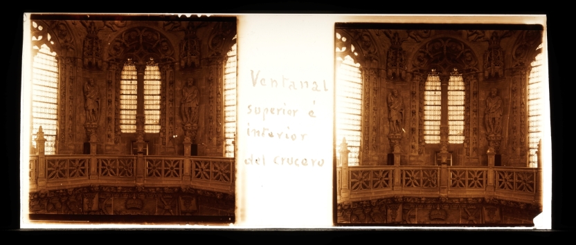 Imagen de la obra: "Vista interior de la linterna del cimborrio de la Catedral de Burgos"