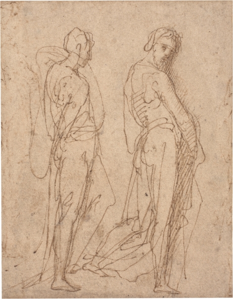 Imagen de la obra: "Dos estudios de figura masculina"