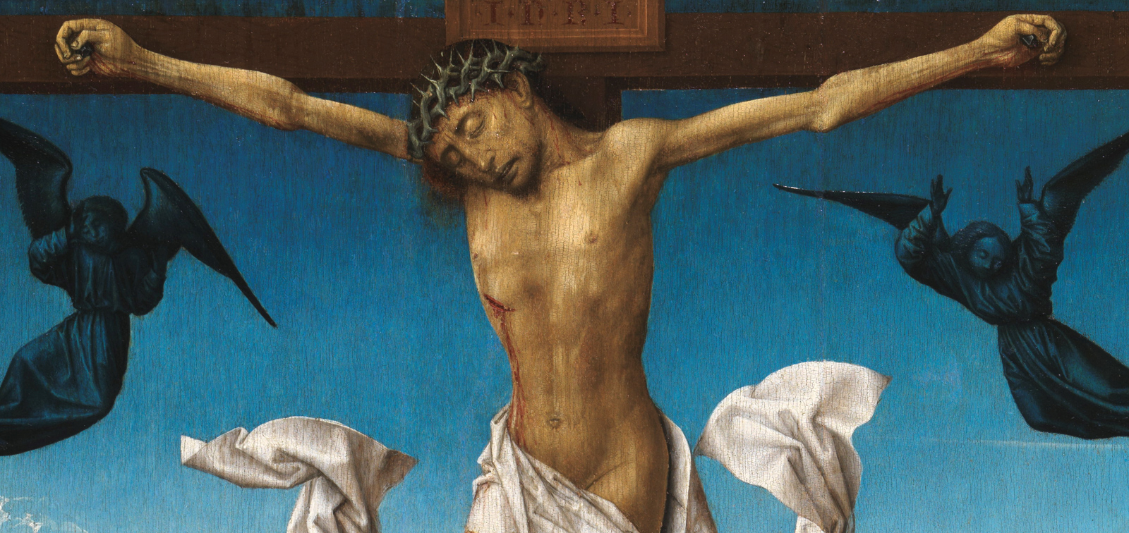 <em>La Crucifixión</em>, del Maestro de la Leyenda de Santa Catalina