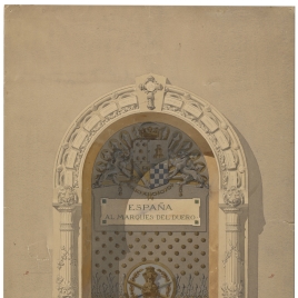 Proyecto de mausoleo del marqués del Duero