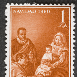 Serie de sellos La Adoración de los Reyes de Velázquez