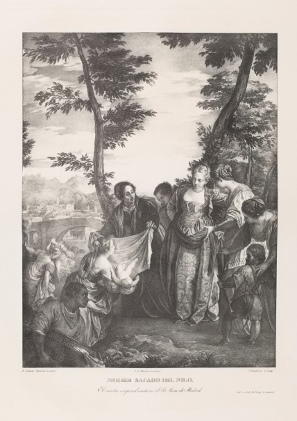Imagen de la obra: "Moisés salvado de las aguas"