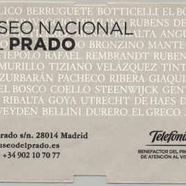 Billete de entrada a la exposición "El arte del poder. La Real Armería y el retrato de corte" en 2010