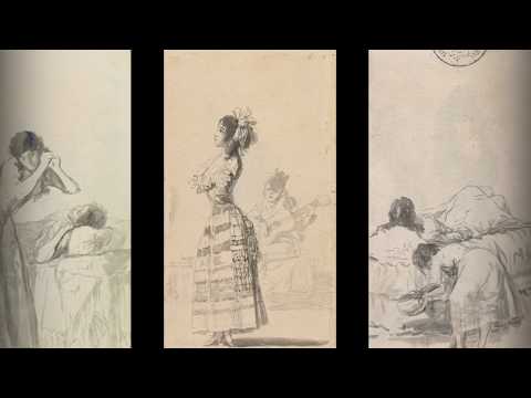 Cuaderno de Sanlúcar (A). Goya. Dibujos. "Solo la voluntad me sobra"