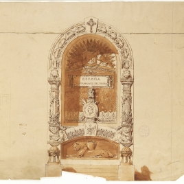 Proyecto de mausoleo del marqués del Duero