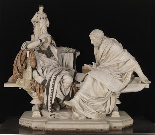 Nerón y Séneca de Eduardo Barrón ‘dialogan’ en el Prado entre las esculturas que su propio autor catalogó y restauró