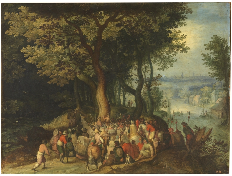 Image of the artwork: "Landscape with Saint John preaching"