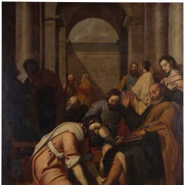 Jesucristo lavando los pies a San Pedro
