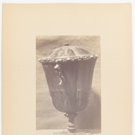 Vaso gallonado de heliotropo con turquesas