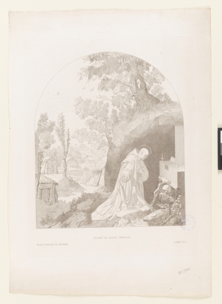 Imagen de la obra: "San Bruno reza en La Torre, Calabria"