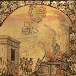 Series of the Conquest of Mexico. Destruction of
