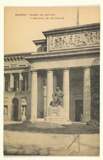 Imagen de la obra: "Museo del Prado, vista de la fachada oeste o de Velázquez"