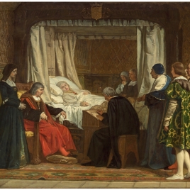 Doña Isabel la Católica dictando su testamento