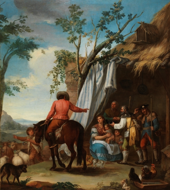 Image of the artwork: "A Man on Horseback alongside a Camp Tent"