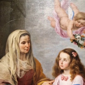 Personas cuidadoras: “Santa Ana enseñando a leer a la Virgen”, de Murillo