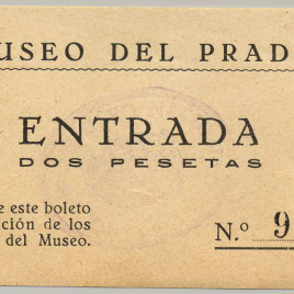 Billete de entrada al Museo del Prado entre 1928 y 1933