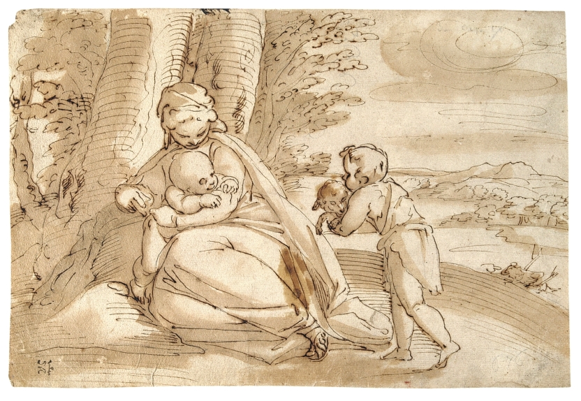 Imagen de la obra: "La Virgen con el Niño y San Juanito"