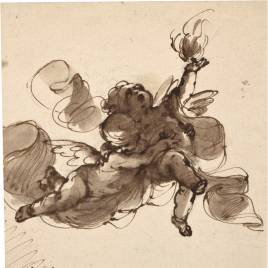 Dos angelitos volando