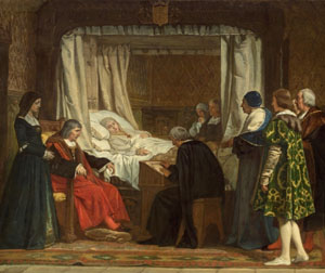 Isabel la Católica dictando su testamento, Eduardo Rosales
