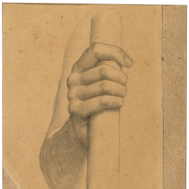 Estudio de brazo derecho (Mater Salvatoris. Capilla de las Letanías de la Iglesia de Notre Dame de Lorette, París).