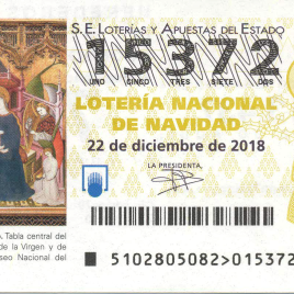 Billete de Lotería Nacional para el sorteo de 22 de diciembre de 2018