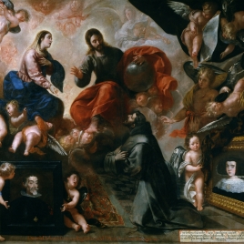 Saint Francis of Assisi in the Porziuncola with the Donors Antonio Contreras and María Amezquita