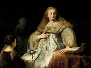Judit en el banquete de Holofernes