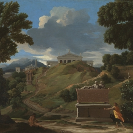 Paisaje con ruinas