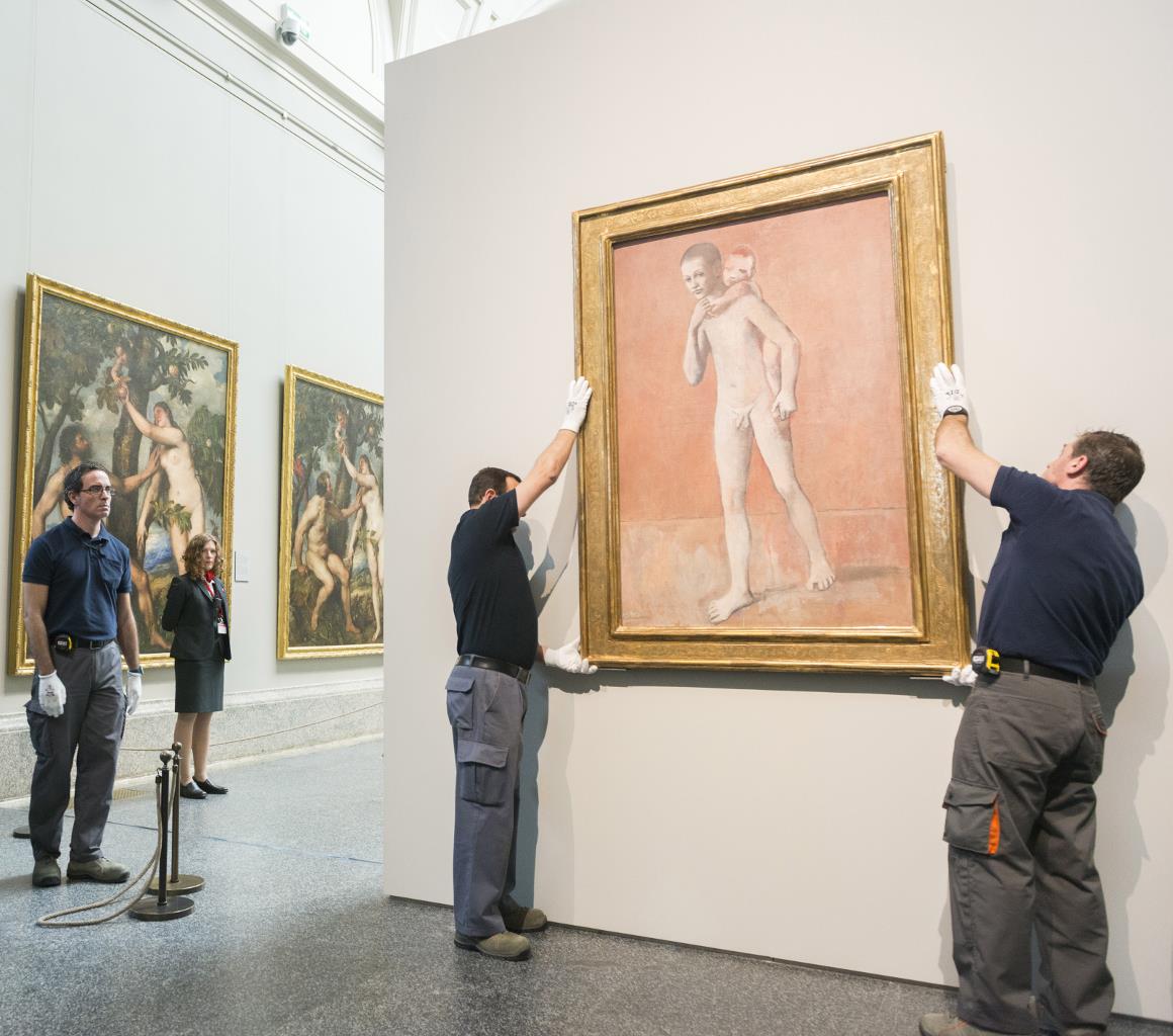 El Prado inicia el montaje de su exposición de obras de Picasso procedentes del Kuntsmuseum Basel