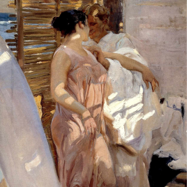 Invitación para la inauguración de la exposición "Joaquín Sorolla"