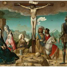 La Crucifixión. Juan de Flandes