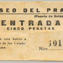 Billete de entrada al Museo del Prado [1955]