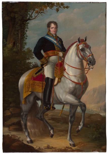 Image of the artwork: "Ferdinand VII on horseback (preliminary study)"