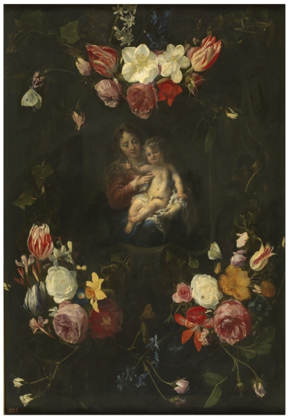 Imagen de la obra: "Guirnalda con la Virgen y el Niño"