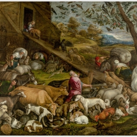 Entrada de los animales en el arca de Noé
