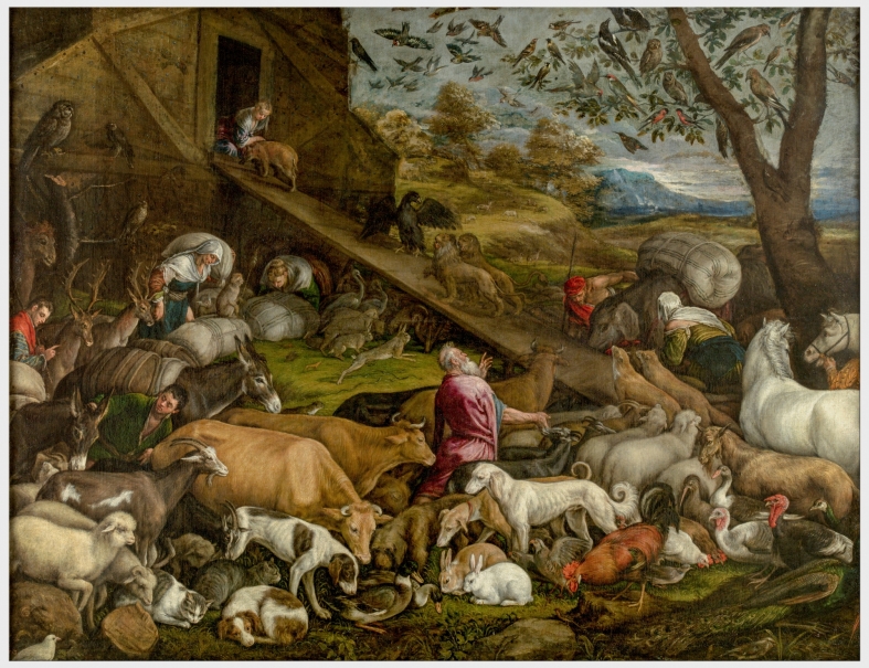 Entrada de los animales en el arca de Noé