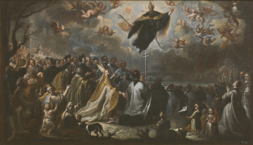 Imagen de la obra: "San Agustín conjurando una plaga de langosta"