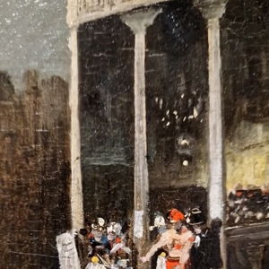 Nueva incorporación a la colección: “Feria francesa”, del pintor puertorriqueño Francisco Manuel Oller y Cestero (hacia 1876)