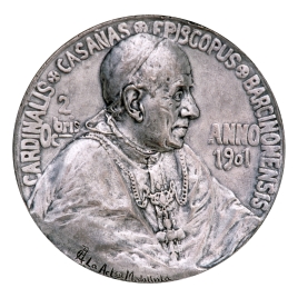 El cardenal Salvador Casañas y Pagés, en su elección como obispo de Barcelona