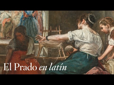 "The Spinners, or the Fable of Arachne" by Diego Velázquez with comments in Latin