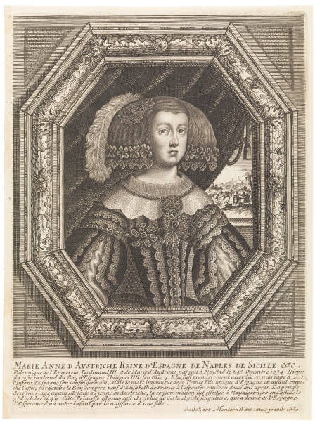 Imagen de la obra: "La reina doña Mariana de Austria (detalle)"