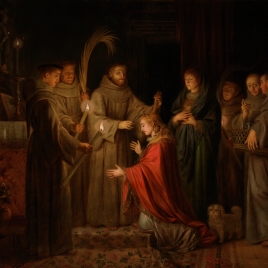 Saint Francis Cutting Clare of Assisi's Hair