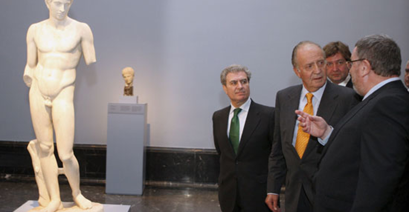 El Rey Juan Carlos inaugura en el Prado la exposición <em>Entre Dioses y hombres</em>