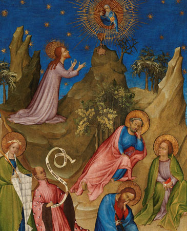 Restoration, of The Agony in the Garden with the Donor, Louis d’Orléans (1405-1408)