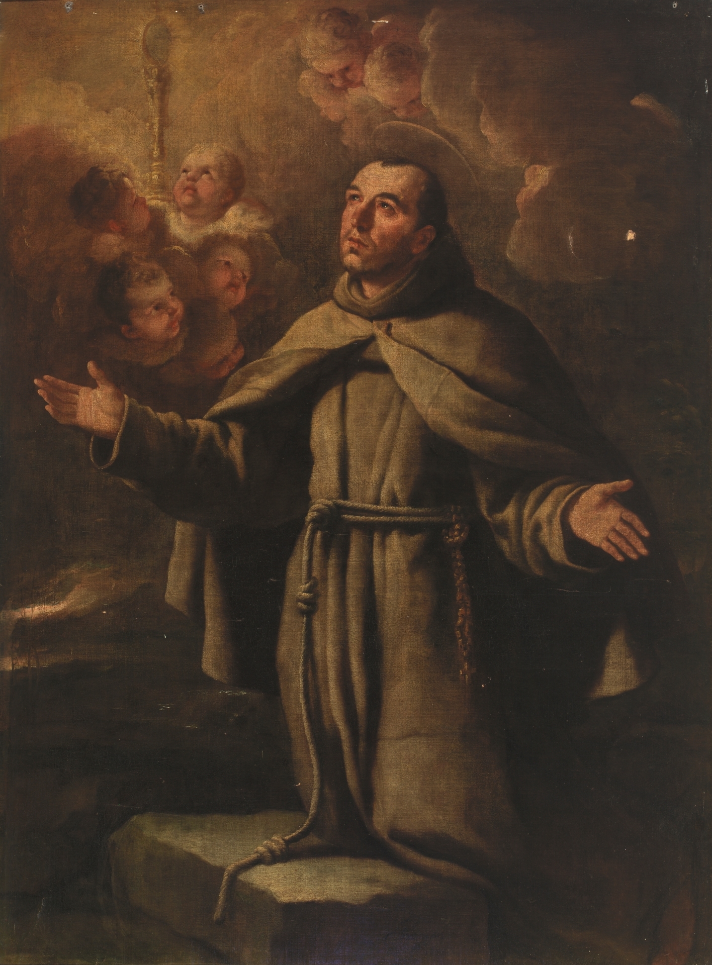 San Pascual adorando el Sacramento - Colección - Museo Nacional del Prado