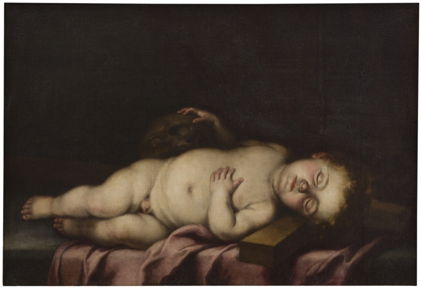 Imagen de la obra: "El Niño Jesús dormido sobre la Cruz"