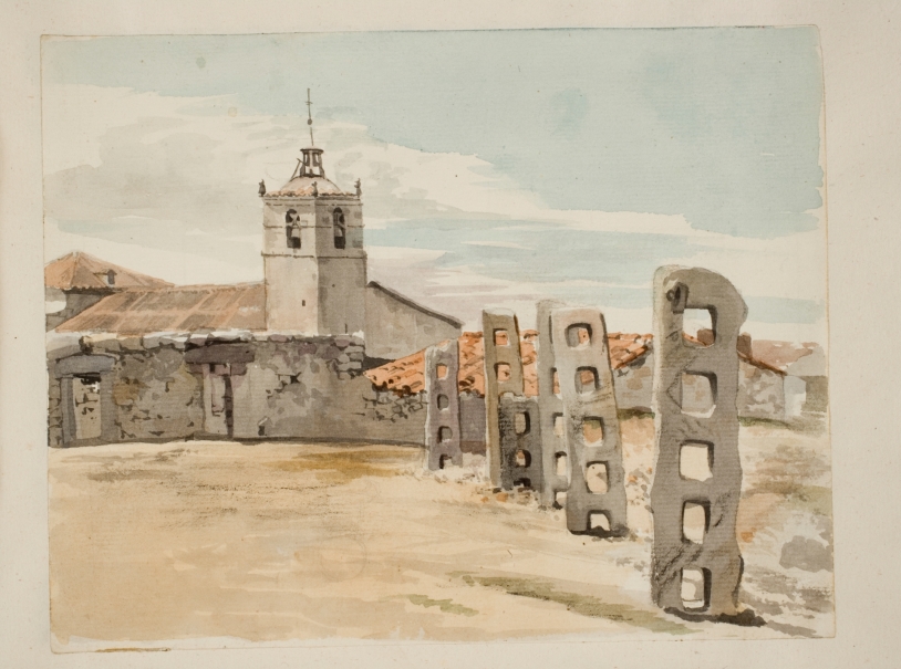 Vista De La Iglesia De San Juan Bautista En Las Navas Del Marqu s vista-de-la-iglesia-de-san-juan-bautista-en-las-navas-del-marqu-s